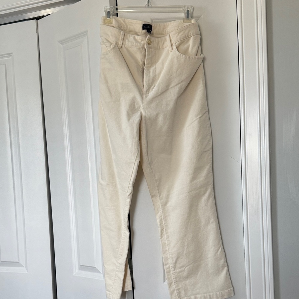 Talbots Cream Flare Corduroy Pants. New w tags. Perfect condition.
